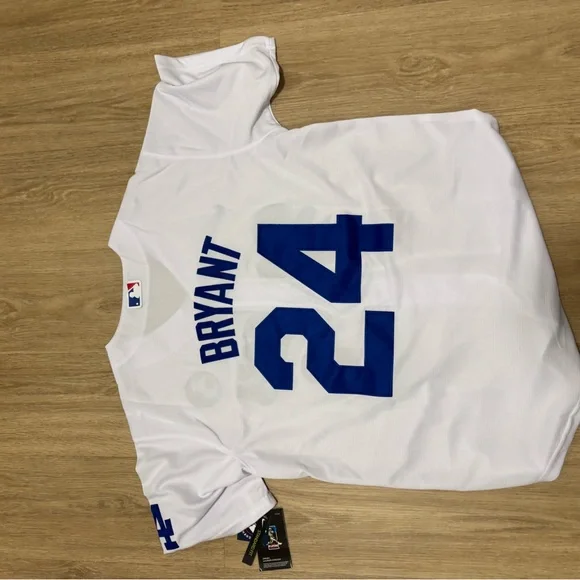 Nike White Dodgers Kobe Bryant Men